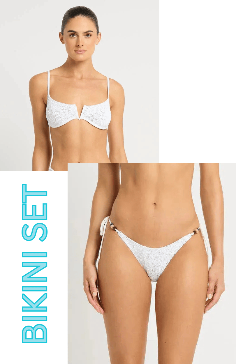 Bond Eye Bond Eye Nora Balconette & Beaded Tie Side Vista Brief Bikini Set - Optic White Leopard Bond Eye Nora Balconette & Beaded Tie Side Vista Brief Bikini Set - Optic White Leopard Splash Swimwear Bikini Set O/S 1000028909