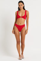Bond Eye Bond Eye Olivia Brief - Baywatch Red BOUND711R-OS Bond Eye Olivia Brief - Baywatch Red Splash Swimwear Bikini Bottoms O/S 9347760768865