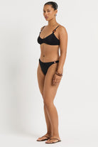 Bond Eye Bond Eye Ring Edwards Crop BOUND878L-M Bond Eye Ring Edwards Crop Splash Swimwear Bikini Tops Black / M