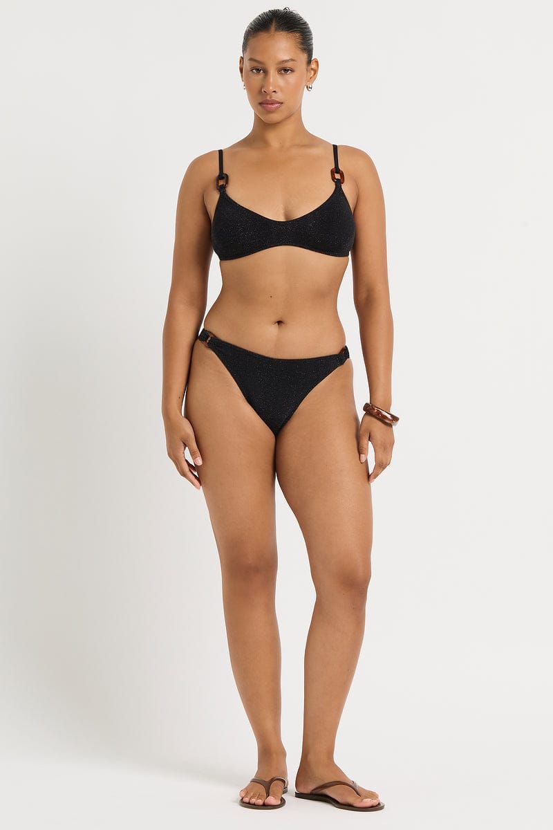 Bond Eye Bond Eye Ring Edwards Crop BOUND878L-M Bond Eye Ring Edwards Crop Splash Swimwear Bikini Tops Black / M