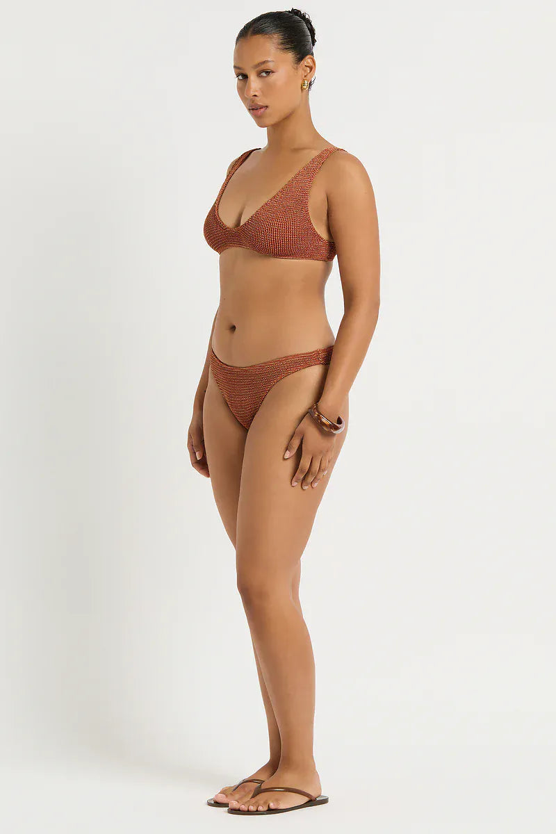 Bond Eye Bond Eye Sign Brief - Ginger BOUND048W-O Sign Brief - Ginger | Bond Eye Splash Swimwear Bikini Bottoms Ginger / O/S 1000031627