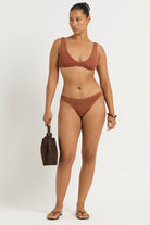 Bond Eye Bond Eye Sign Brief - Ginger BOUND048W-O Sign Brief - Ginger | Bond Eye Splash Swimwear Bikini Bottoms Ginger / O/S 1000031627
