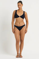 Bond Eye Bond Eye Sign Brief - Onyx Leopard Jacquard BOUND048L-O Sign Brief - Onyx | Bond Eye Splash Swimwear Bikini Bottoms Onyx / O/S 9347760768971