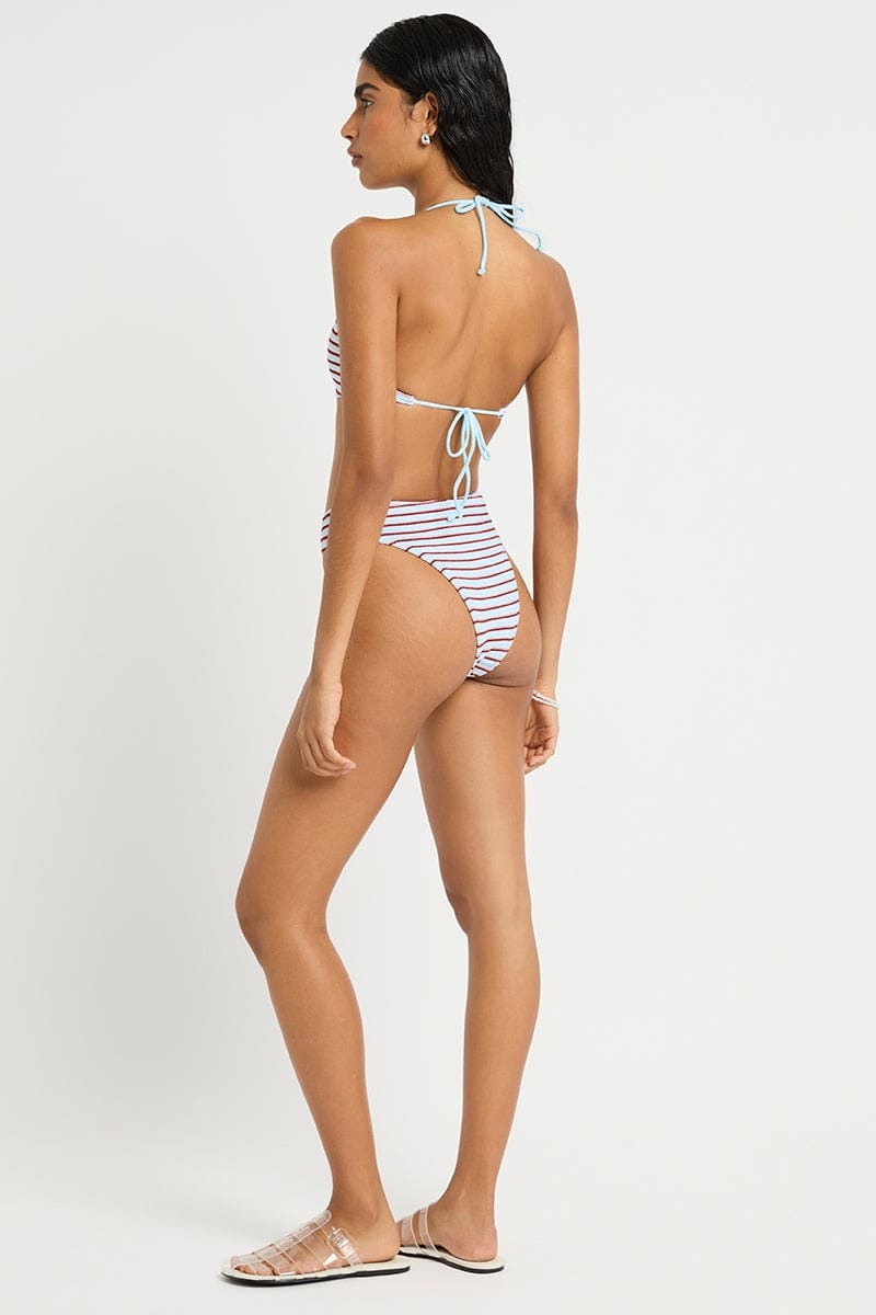 Bond Eye Bond Eye Stripe Micro Beaded Astrid Crop - Volley BE3760SM Bond Eye Stripe Micro Beaded Astrid Crop - Volley Splash Swimwear Bikini Tops O/S 9362733003545