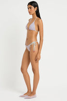 Bond Eye Bond Eye Stripe Micro Beaded Tie Side Vista Brief Bond Eye Stripe Micro Beaded Tie Side Vista Brief Splash Swimwear Bikini Bottoms