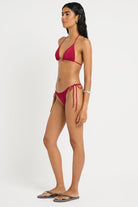 Bond Eye Bond Eye Stripe Micro Beaded Tie Side Vista Brief Bond Eye Stripe Micro Beaded Tie Side Vista Brief Splash Swimwear Bikini Bottoms