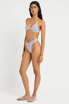 Bond Eye Bond Eye Stripe Micro Christy Brief - Volley BE4773SM Bond Eye Stripe Micro Christy Brief - Volley Splash Swimwear Bikini Bottoms O/S 9362733003514