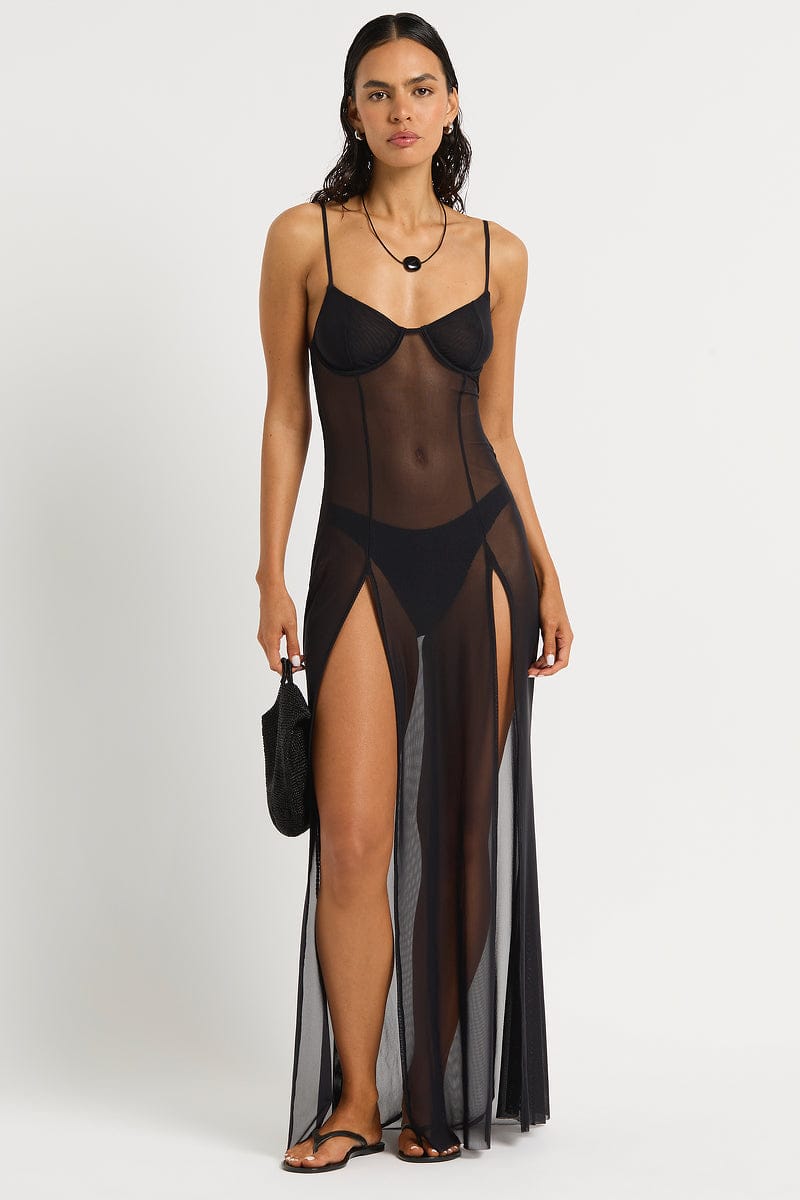 Bond Eye Bond Eye Tate Maxi Dress - Black Tate Maxi Dress - Black | Bond Eye Splash Swimwear Cover Ups