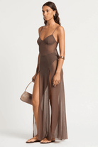 Bond Eye Bond Eye Tate Maxi Dress - Rosewood Mesh Bond Eye Tate Maxi Dress - Rosewood Mesh Splash Swimwear Bikini Bottoms