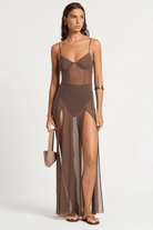 Bond Eye Bond Eye Tate Maxi Dress - Rosewood Mesh Bond Eye Tate Maxi Dress - Rosewood Mesh Splash Swimwear Bikini Bottoms