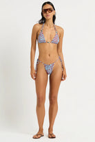Bond Eye Bond Eye Tonya Tri - Blue Zebra / Ruby Tonya Tri - Blue Zebra / Ruby | Bond Eye Splash Swimwear Bikini Tops