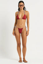 Bond Eye Bond Eye Tonya Tri - Blue Zebra / Ruby Tonya Tri - Blue Zebra / Ruby | Bond Eye Splash Swimwear Bikini Tops