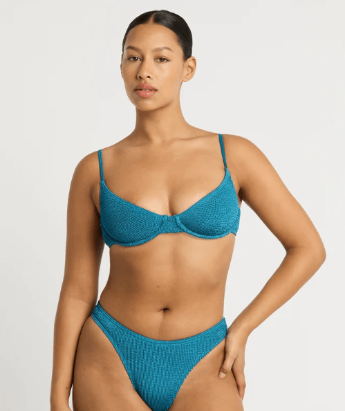 Bond Eye Cheeky Bikini Bottoms BOUND238M O/S Christy Brief - Ocean Shimmer Bond Eye Christy Brief - Cerise Stripe