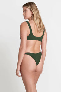 Bond Eye Eco Scout Crop - Khaki BOUND060E Splash Swimwear Bikini Tops O/S 9347760373922