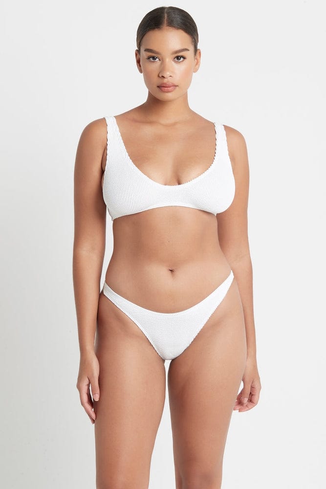 Bond Eye Eco Scout Crop - Optic White BOUND060E Bond Eye Eco Scout Crop - Optic White Splash Swimwear Bikini Tops O/S 9347760378682