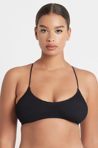 Bond Eye Eco The Selena Crop - Black BOUND056E Splash Swimwear Bikini Tops O/S 9347760373519