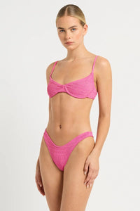 Bond Eye Gracie Balconette - Wildberry Lurex BOUND465W Splash Swimwear Bikini Tops O/S 9347760617828