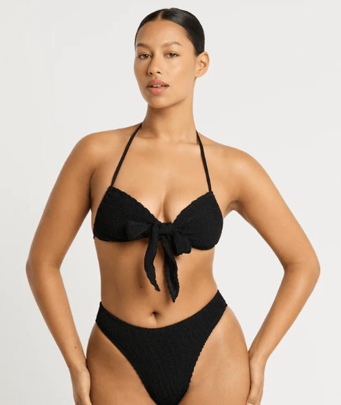 Bond Eye Jean Triangle - Black Eco BOUND467E Splash Swimwear Bikini Tops O/S 9347760590787