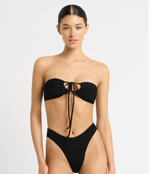 Bond Eye Jean Triangle - Black Eco BOUND467E Splash Swimwear Bikini Tops O/S 9347760590787