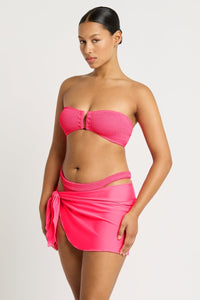 Bond Eye Jinx Sarong - Neon Azalea BOUND523 Bond Eye Christy Brief - Cerise Stripe Splash Swimwear Swimwear O/S 9347760592149