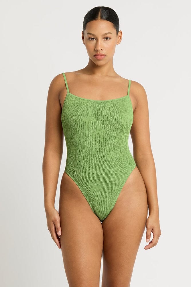 Bond Eye Low Palace One Piece - Matcha Palm BOUND354P Bond Eye Low Palace One Piece - Matcha Palm Splash Swimwear One Pieces O/S 9347760591241