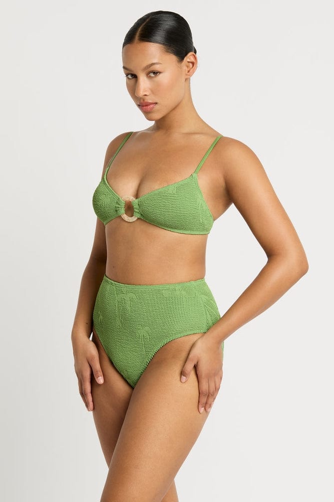 Bond Eye Bikini Bottoms BOUND154P O/S Palmer Brief - Matcha Palm Bond Eye Palmer Brief - Matcha Palm