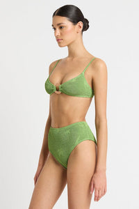 Bond Eye Bikini Bottoms BOUND154P O/S Palmer Brief - Matcha Palm Bond Eye Palmer Brief - Matcha Palm