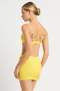 Bond Eye Ring Scene Brief - Limoncello Stripe BOUND415L Splash Swimwear Bikini Bottoms O/S 9347760617934