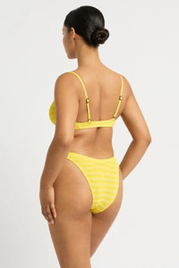 Bond Eye Bikini Bottoms BOUND415L O/S Ring Scene Brief - Limoncello Stripe