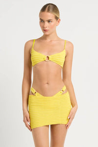 Bond Eye Ring Scene Brief - Limoncello Stripe BOUND415L Splash Swimwear Bikini Bottoms O/S 9347760617934