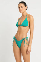 Bond Eye Ring Serenity Brief - Aquatic Recycled BOUND517R Bond Eye Ring Serenity Brief - Matcha Palm Splash Swimwear Cheeky Bikini Bottoms O/S 9347760696854