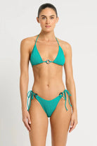 Bond Eye Ring Serenity Brief - Aquatic Recycled BOUND517R Bond Eye Ring Serenity Brief - Matcha Palm Splash Swimwear Cheeky Bikini Bottoms O/S 9347760696854