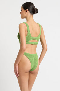 Bond Eye Scene Brief - Matcha Palm BOUND047P Bond Eye Scene Brief - Matcha Palm Splash Swimwear Cheeky Bikini Bottoms O/S 9347760591722