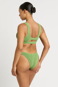 Bond Eye Cheeky Bikini Bottoms BOUND047P O/S Scene Brief - Matcha Palm Bond Eye Scene Brief - Matcha Palm