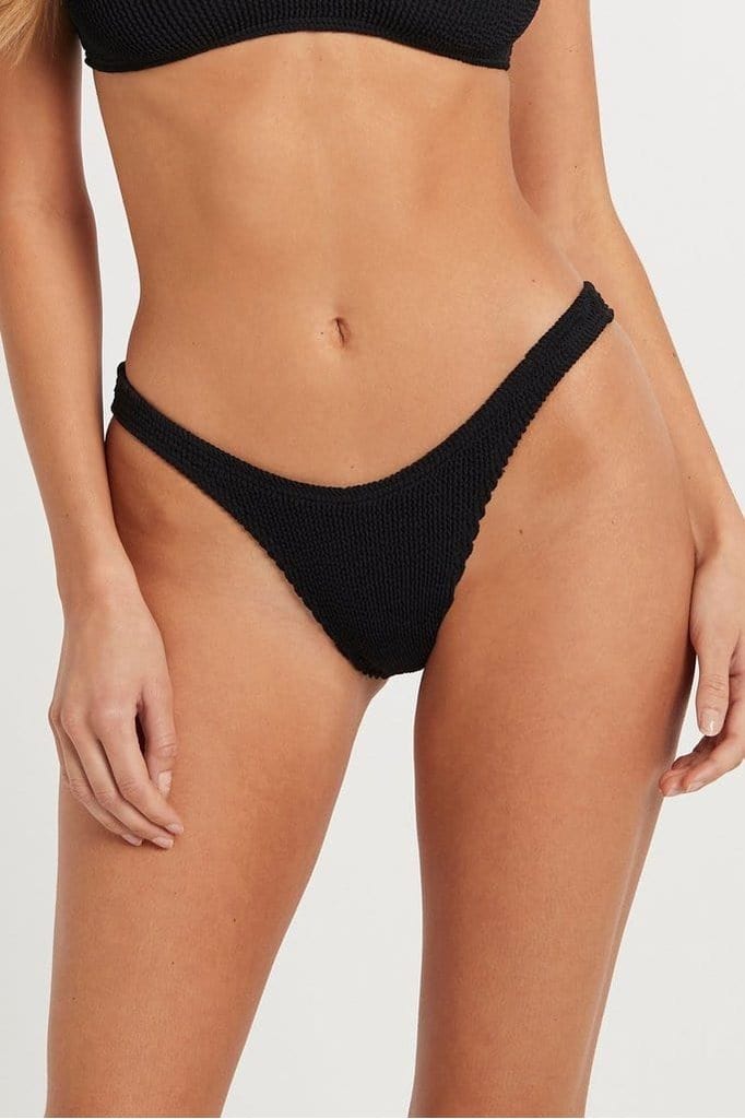 Bond Eye Scene Eco Bikini Brief - Black BOUND047E Splash Swimwear Cheeky Bikini Bottoms O/S 9347760373588