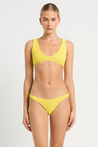 Bond Eye Bikini Tops BOUND060L O/S Scout Crop - Limoncello Stripe