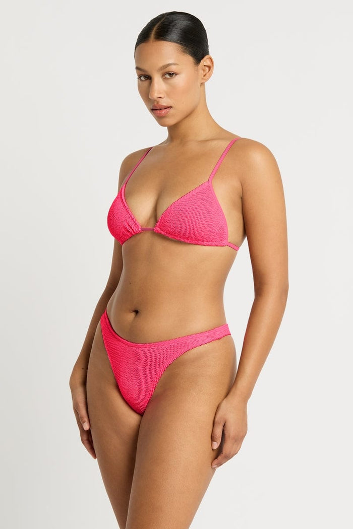 Bond Eye Cheeky Bikini Bottoms BOUND050R O/S Sinner Brief - Neon Azalea Bond Eye Christy Brief - Cerise Stripe