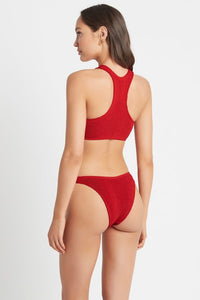 Bond Eye Sydney Crop Eco - Baywatch Red BOUND066E Splash Swimwear Bikini Tops O/S 9347760378637