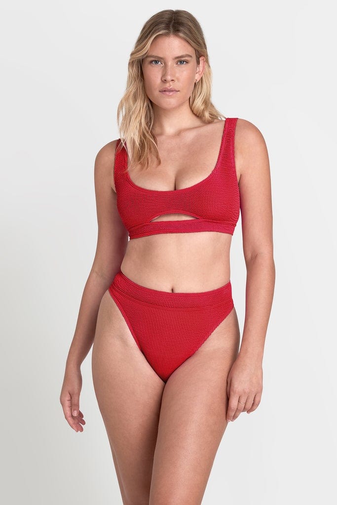 Bond Eye The Savannah Brief - Baywatch Red Splash Swimwear Cheeky Bikini Bottoms O/S 9347760378620