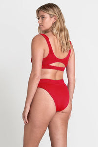 Bond Eye The Savannah Brief - Baywatch Red Splash Swimwear Cheeky Bikini Bottoms O/S 9347760378620