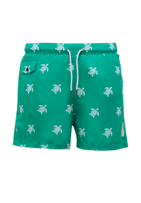 Buba & La Swim Shorts - Turtles* Splash Swimwear Mens S / Emerald Green 1000009585