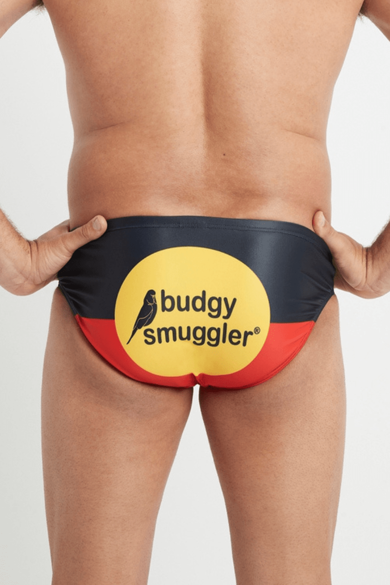Budgy Smuggler Aboriginal Flag Budgy Smuggler Aboriginal Flag Splash Swimwear Underwear