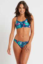 Budgy Smuggler Budgy Smuggler Freshwater Sport Top & Shelly Bottom Bikini Set - Flamingo BS-FRESHWATER-FLAMINGO+BS-SHELLY-FLAMINGO-8 Budgy Smuggler Freshwater Sport Top & Shelly Bottom Bikini Set - Flamingo Splash Swimwear Bikini Set 8