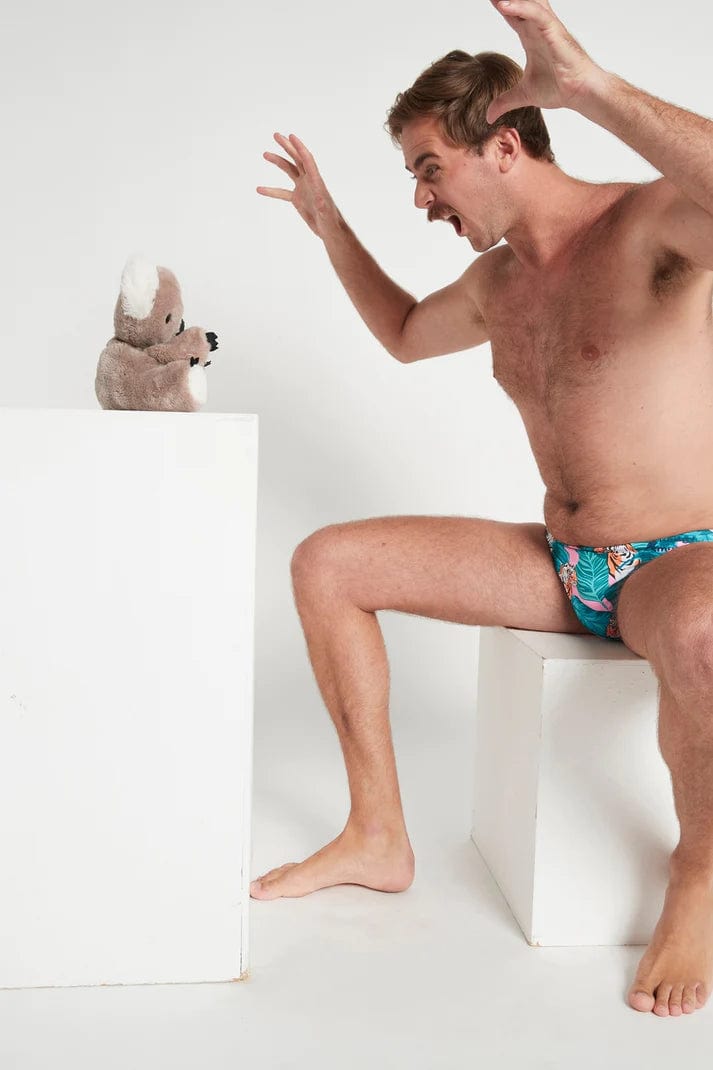 Budgy Smuggler Crouching Tiger Hidden Budgy* Budgy Smuggler - Pink Fineapples Splash Swimwear Underwear