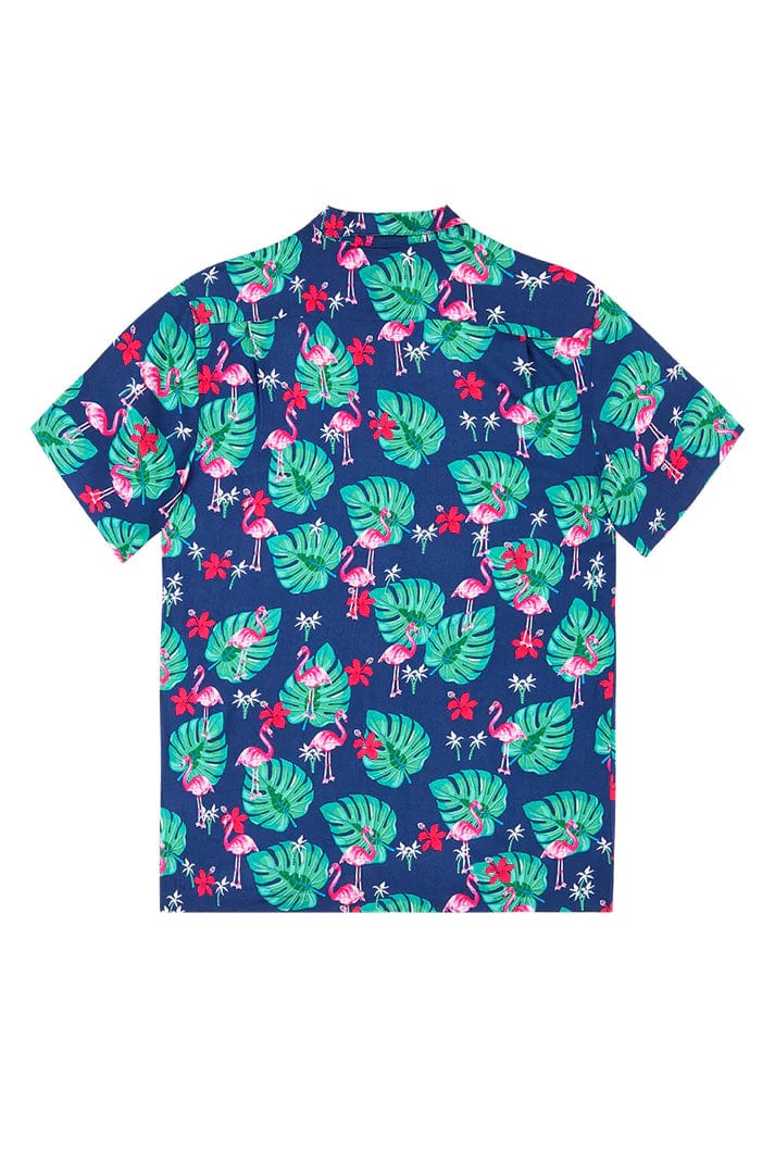 Budgy Smuggler Flamingo Hawaiian Party Shirt Splash Swimwear Underwear