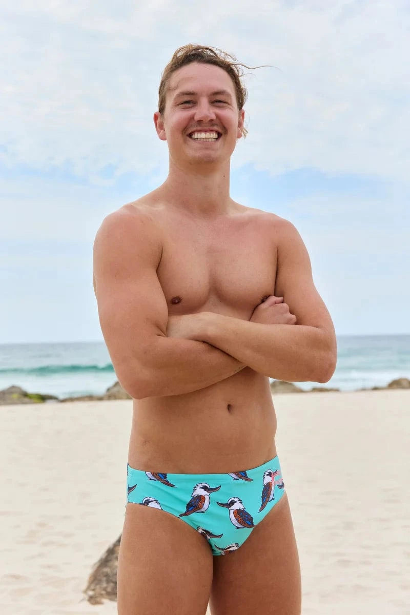 Budgy Smuggler Kookaburra Budgy Smuggler Sardines Splash Swimwear Mens Brief