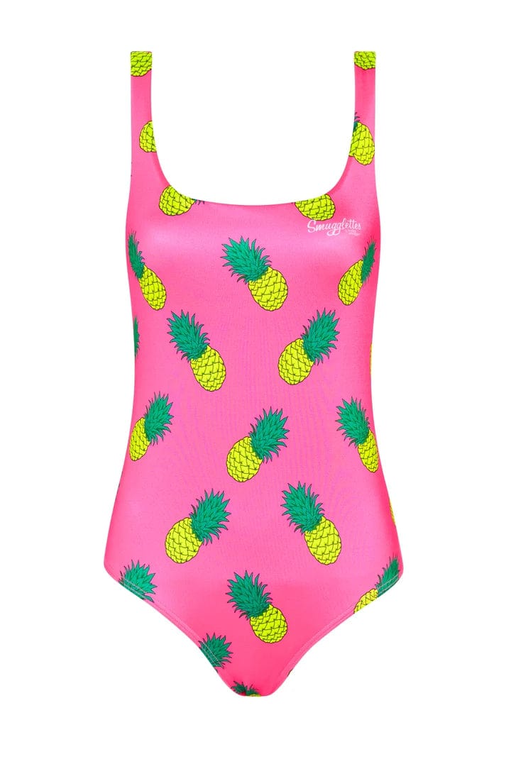 Budgy Smuggler Poolside One Piece in Pink Fineapples Budgy Smuggler - Baggy Greens Splash Swimwear Underwear