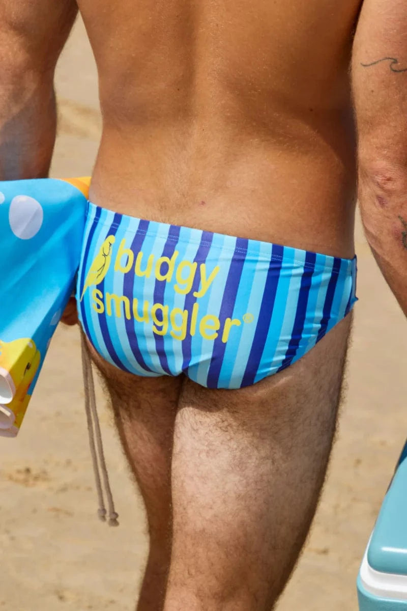 Budgy Smuggler Riviera Blue Stripe Riviera Blue Stripe Splash Swimwear Underwear
