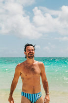 Budgy Smuggler Riviera Blue Stripe Riviera Blue Stripe Splash Swimwear Underwear