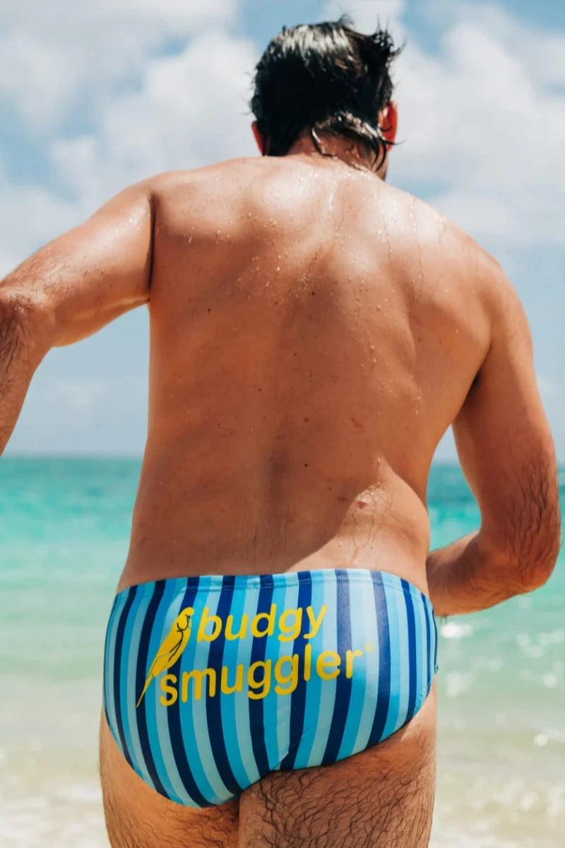 Budgy Smuggler Riviera Blue Stripe Riviera Blue Stripe Splash Swimwear Underwear